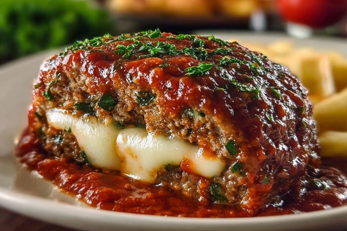 Italian Stuffed Meatloaf Recipe With Classic Herbs And Cheese Filling 6 Stuffed Italian Meatloaf