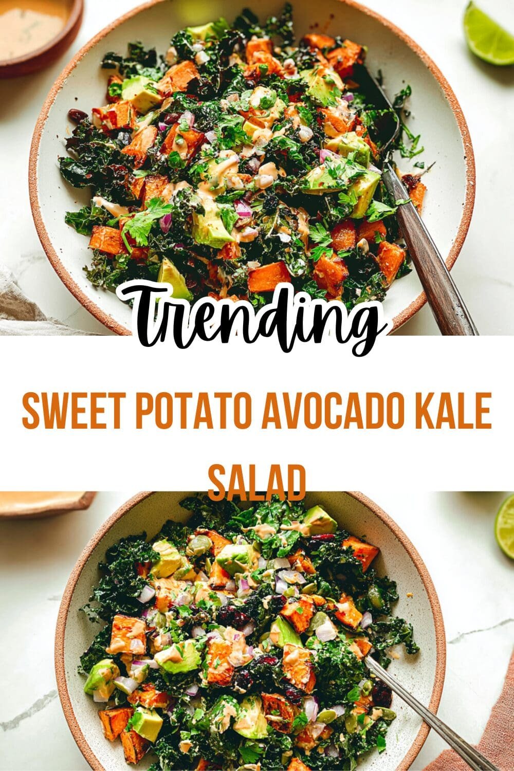 Sweet Potato Avocado Kale Salad