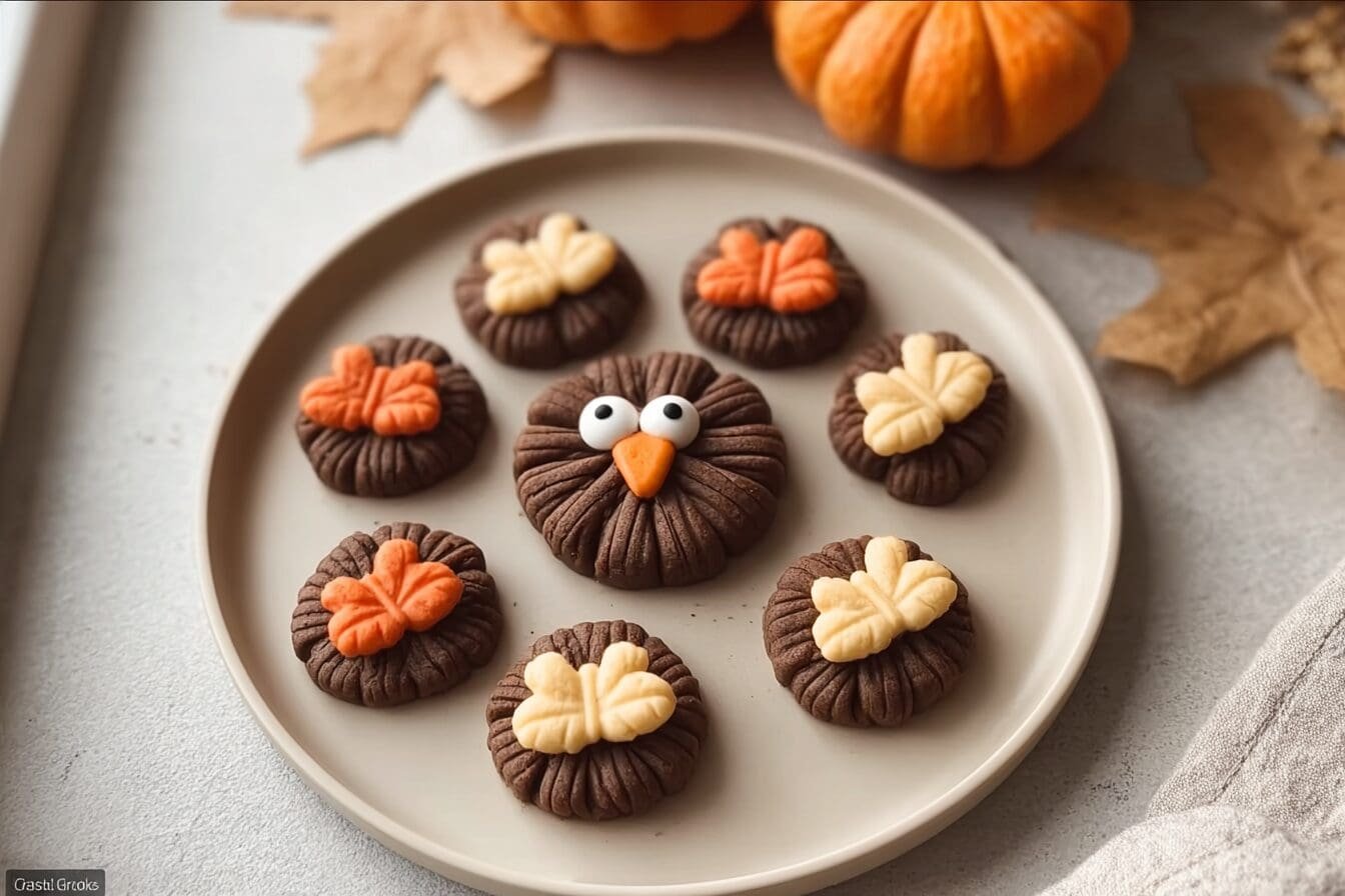 Oreo Turkey Cookies With Candy Corn For Easy Holiday Treats 6 Turkey Cookies