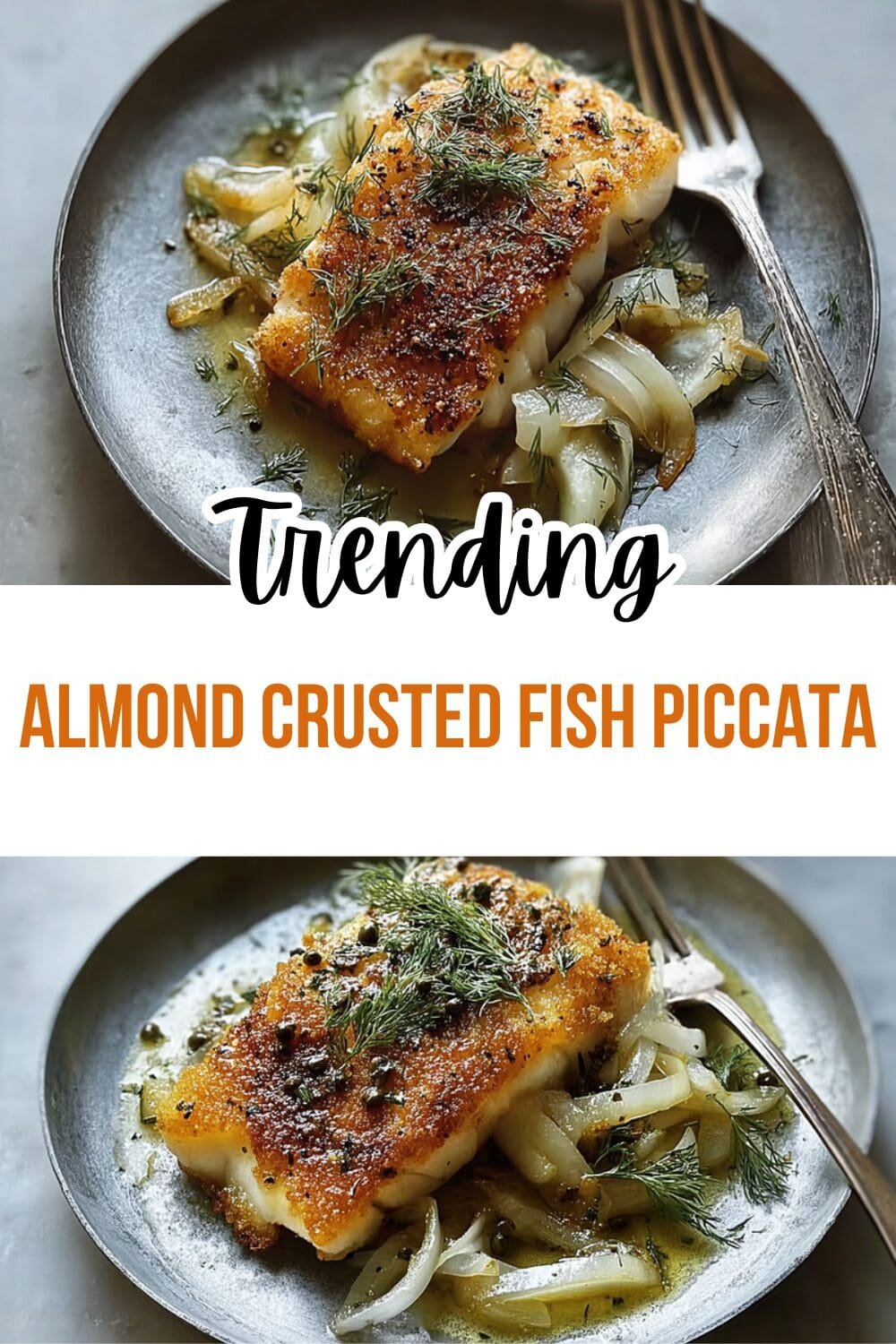 Almond Crusted Cod Piccata With Spaghetti Recipe 7 Almond Crusted Fish Piccata