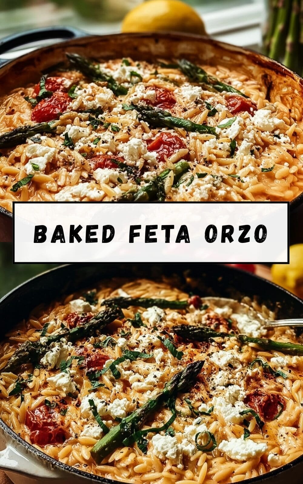 Baked Feta Orzo