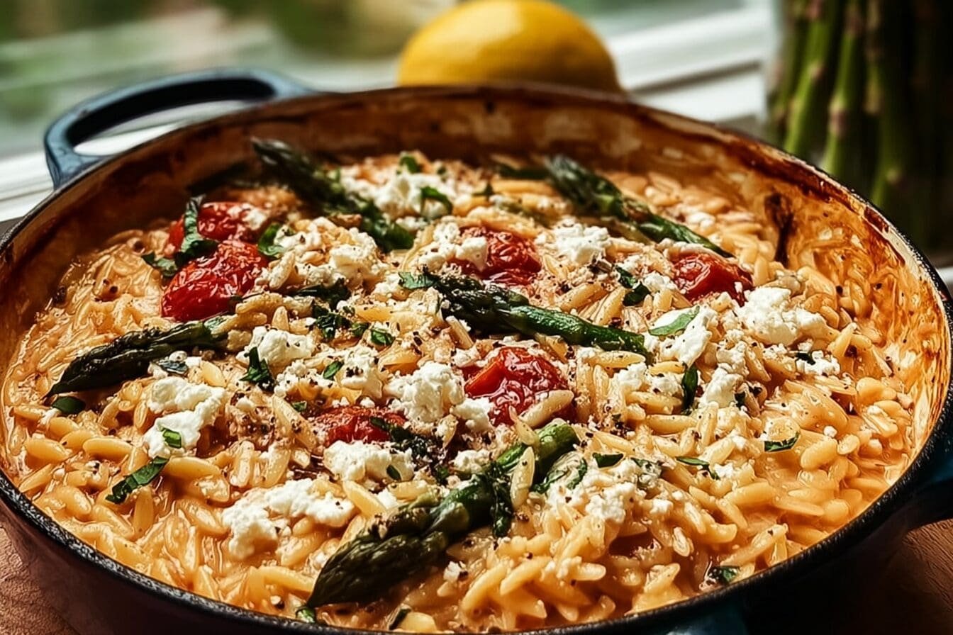 Baked Feta Orzo