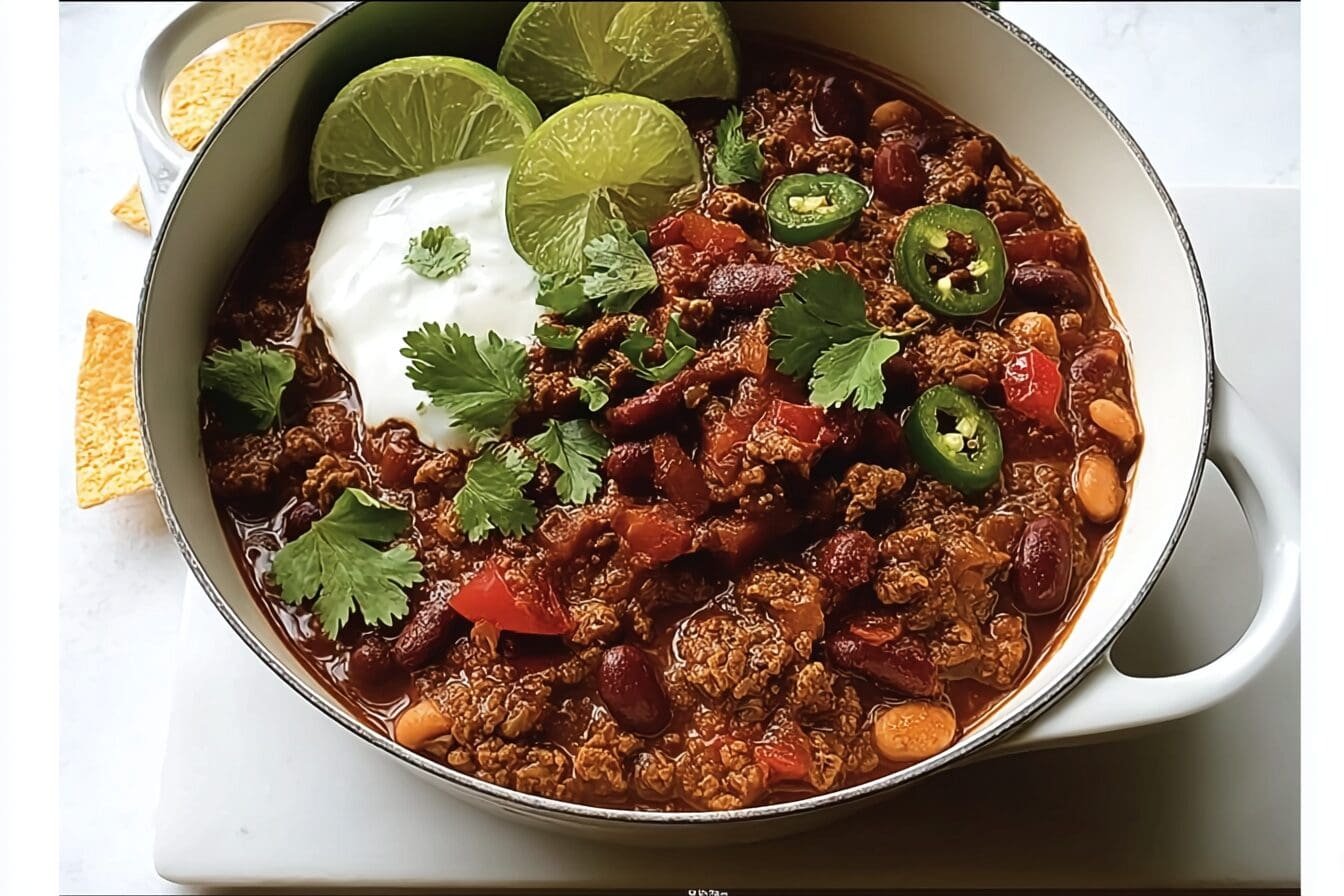 Beef And Bean Chili Recipe With Hearty Spices And Simple Ingredients 6 Beef And Bean Chilli
