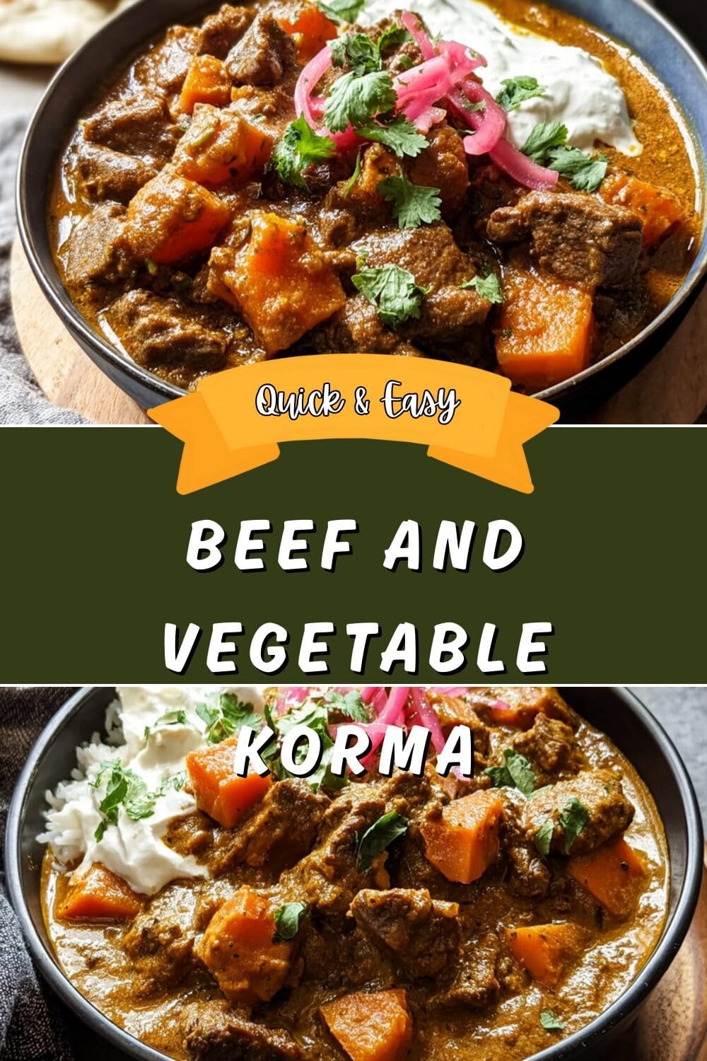 Beef And Vegetable Korma