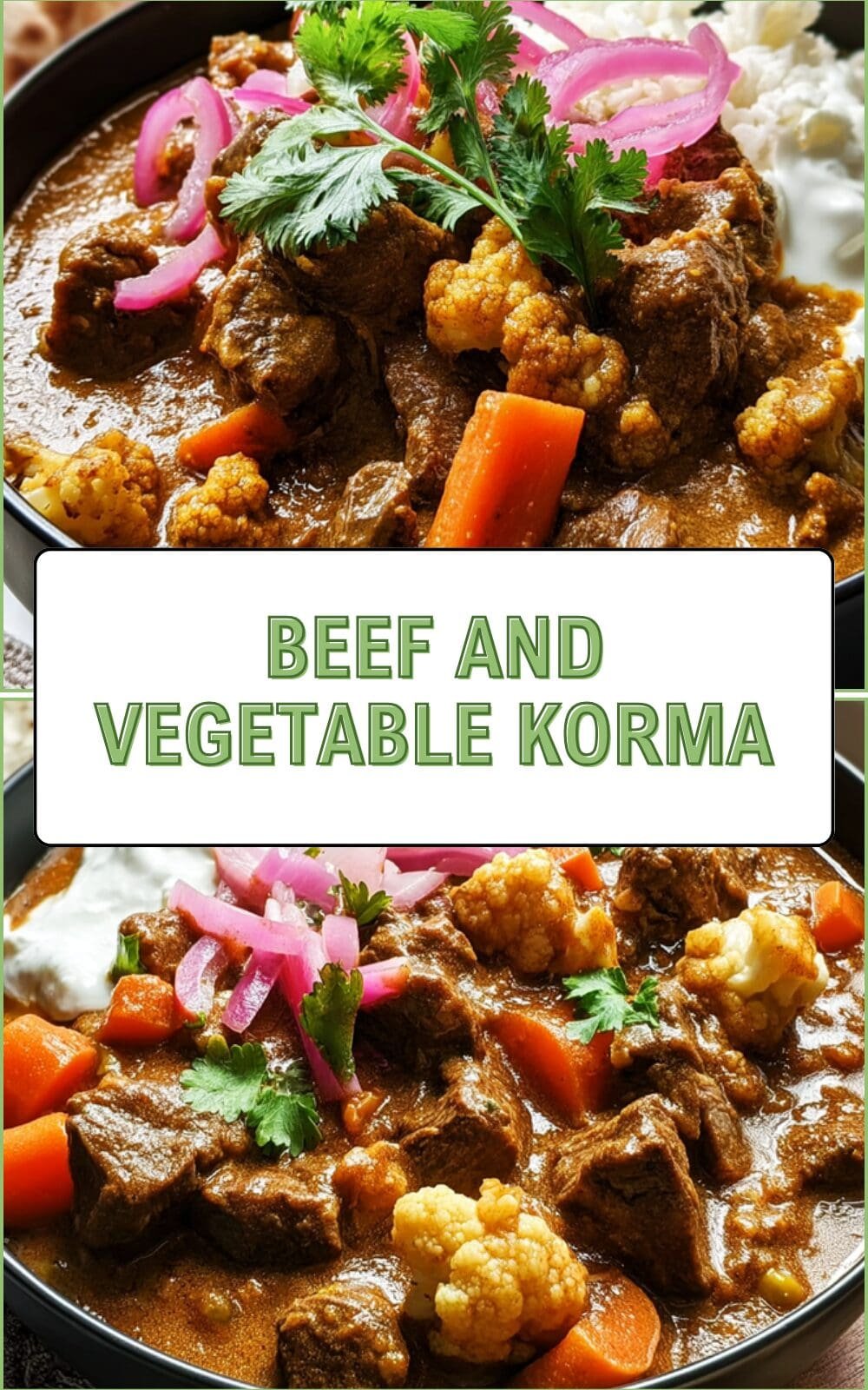 Beef And Vegetable Korma