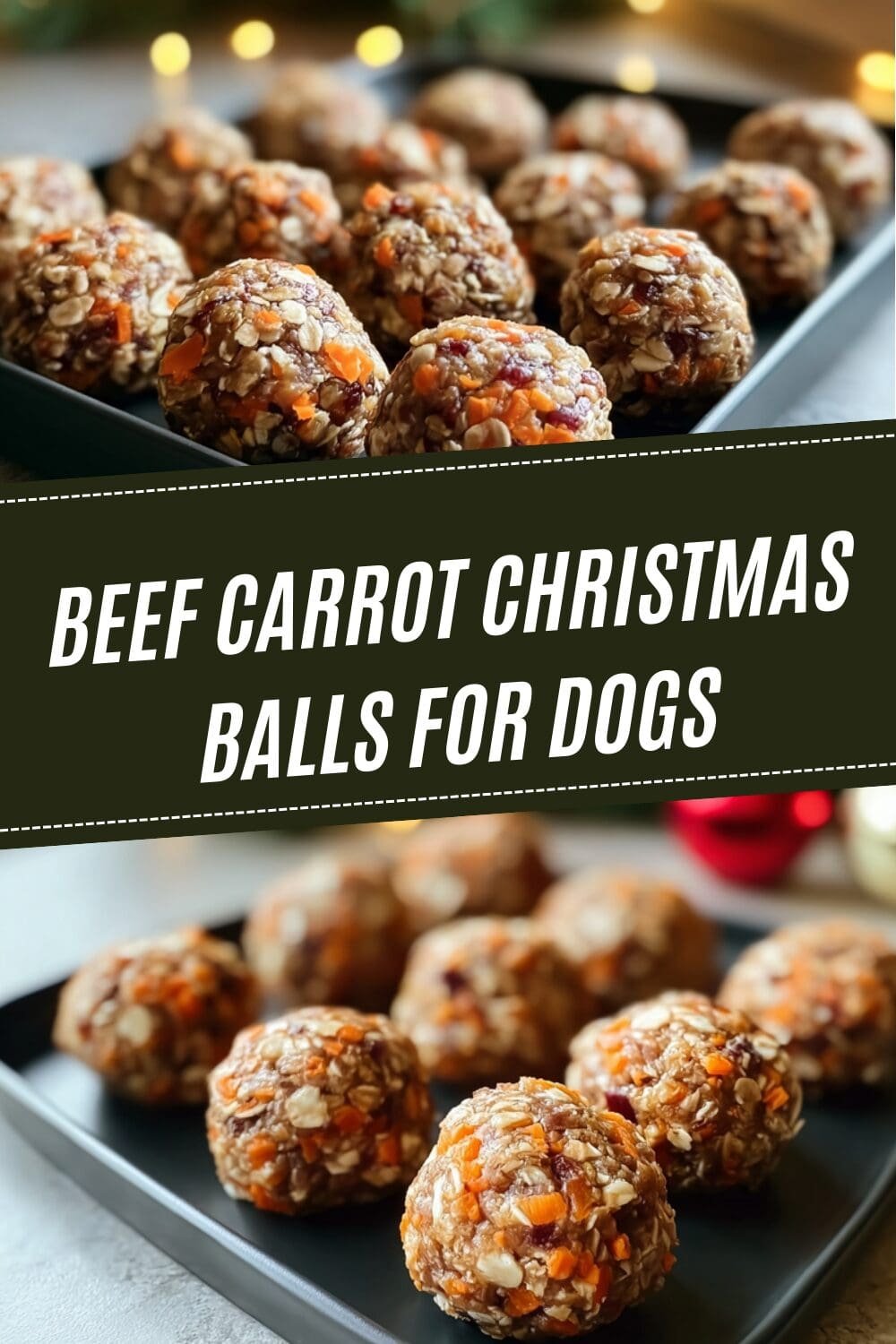 Beef Carrot Christmas Balls For Dogs