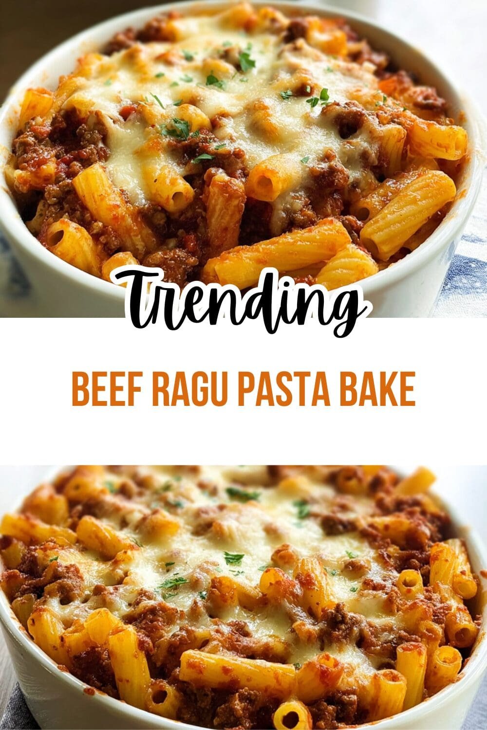Beef Ragu Pasta Bake