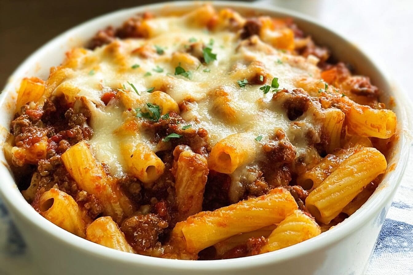 Beef Ragu Pasta Bake