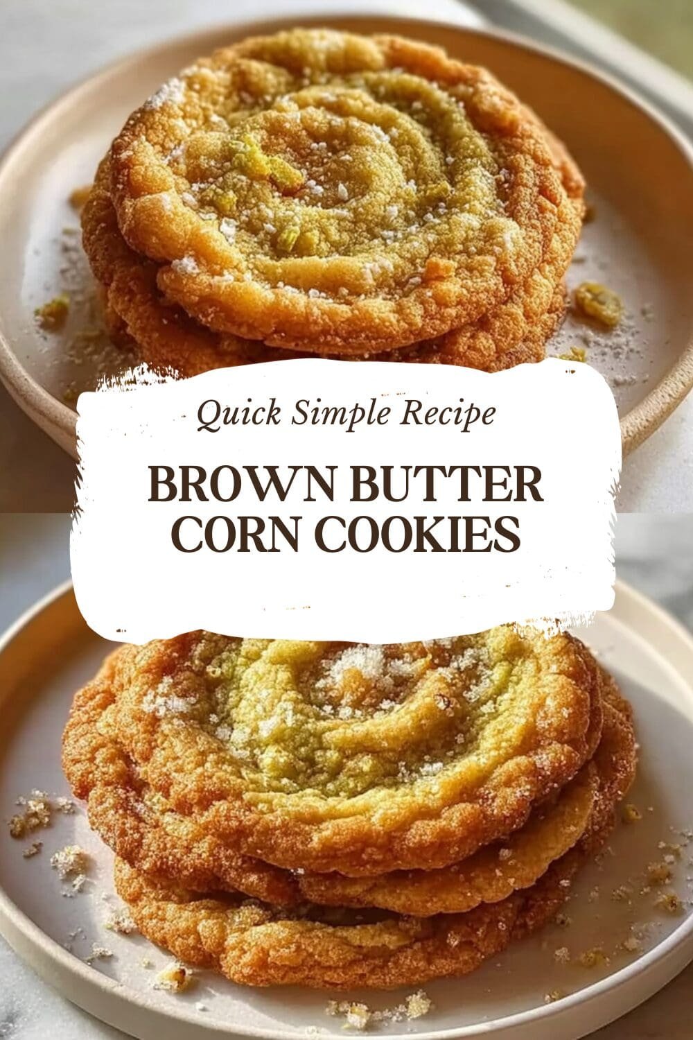 Brown Butter Corn Cookies