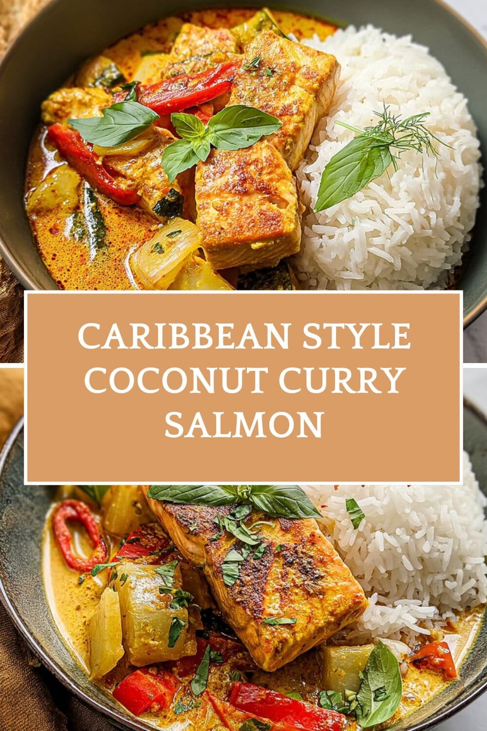 Caribbean Style Coconut Curry Salmon