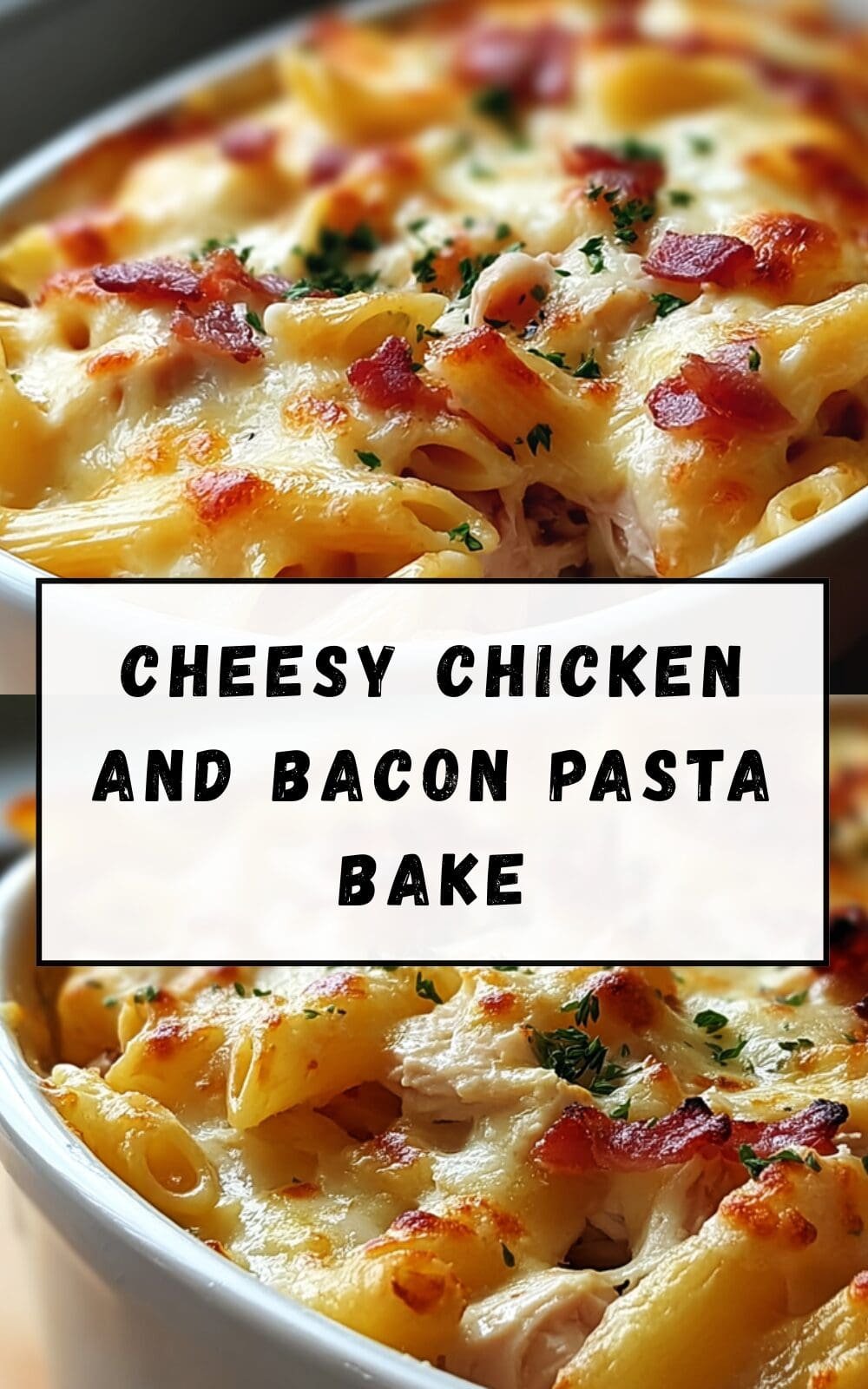 Chicken Bacon Pasta Bake Recipe With Creamy Cheese Sauce 7 Cheesy Chicken And Bacon Pasta Bake