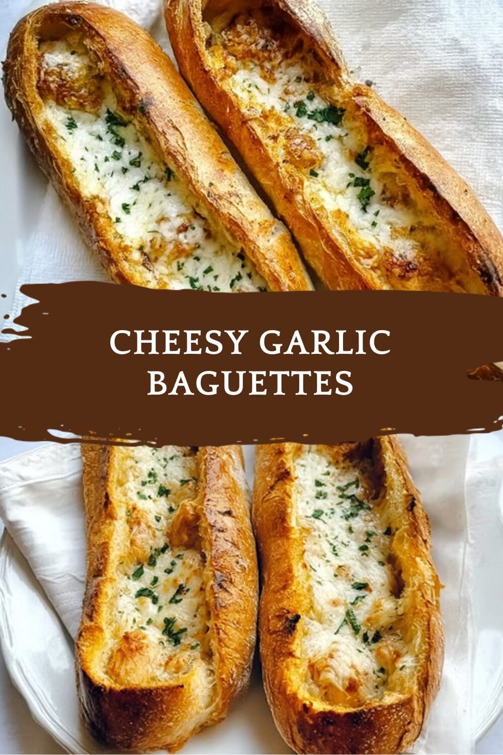 Cheesy Garlic Baguettes