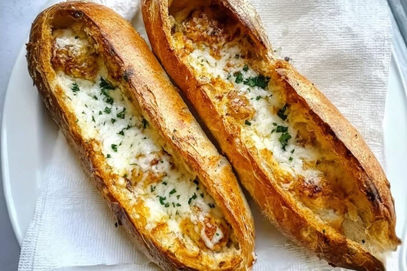 Cheesy Garlic Baguettes