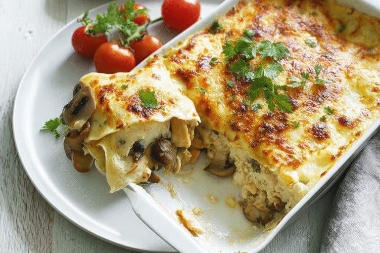 Chicken And Mushroom Crepe Bake 82.Png