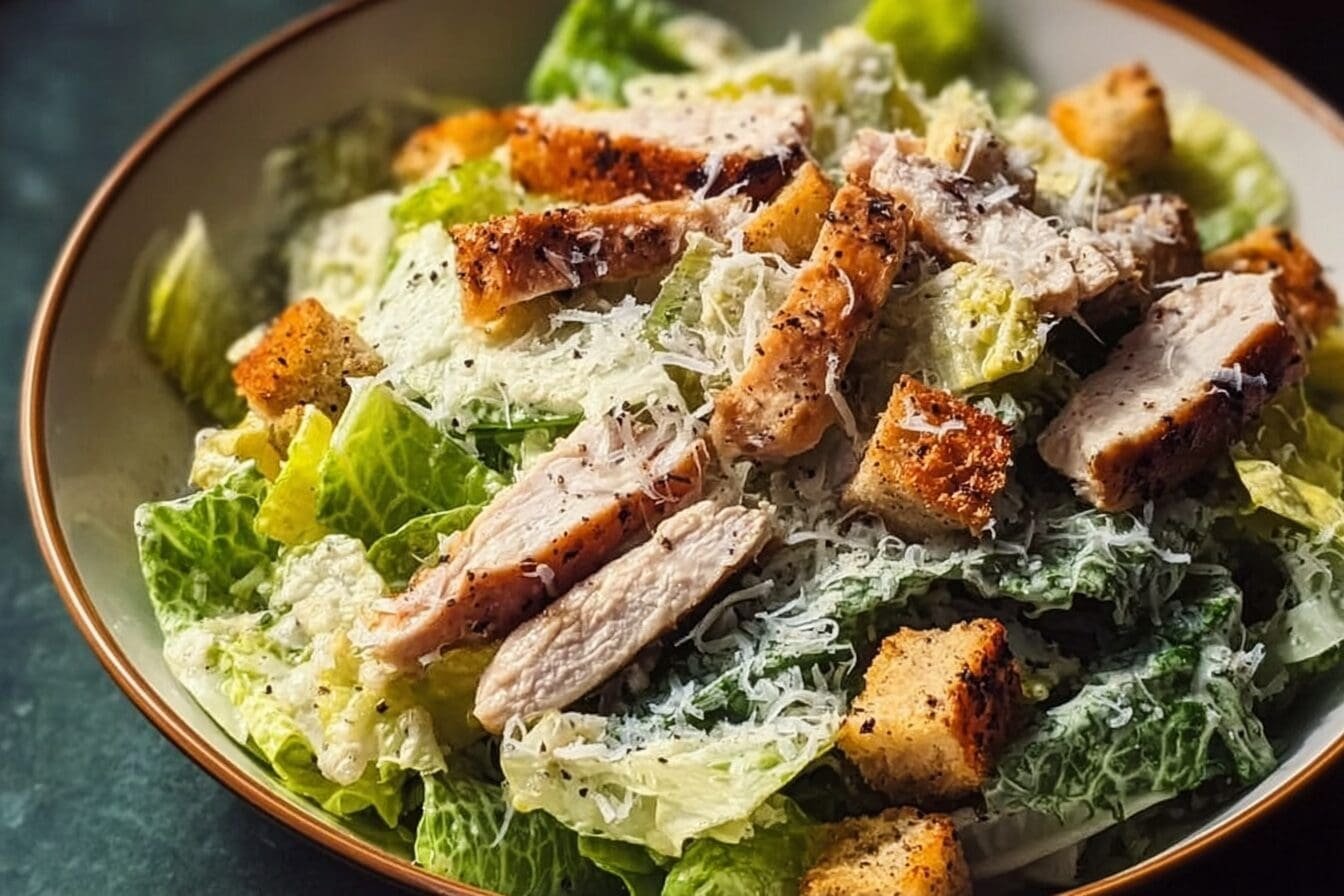 Chicken Caesar Salad With Crisp Homemade Croutons Recipe 6 Chicken Caesar Salad