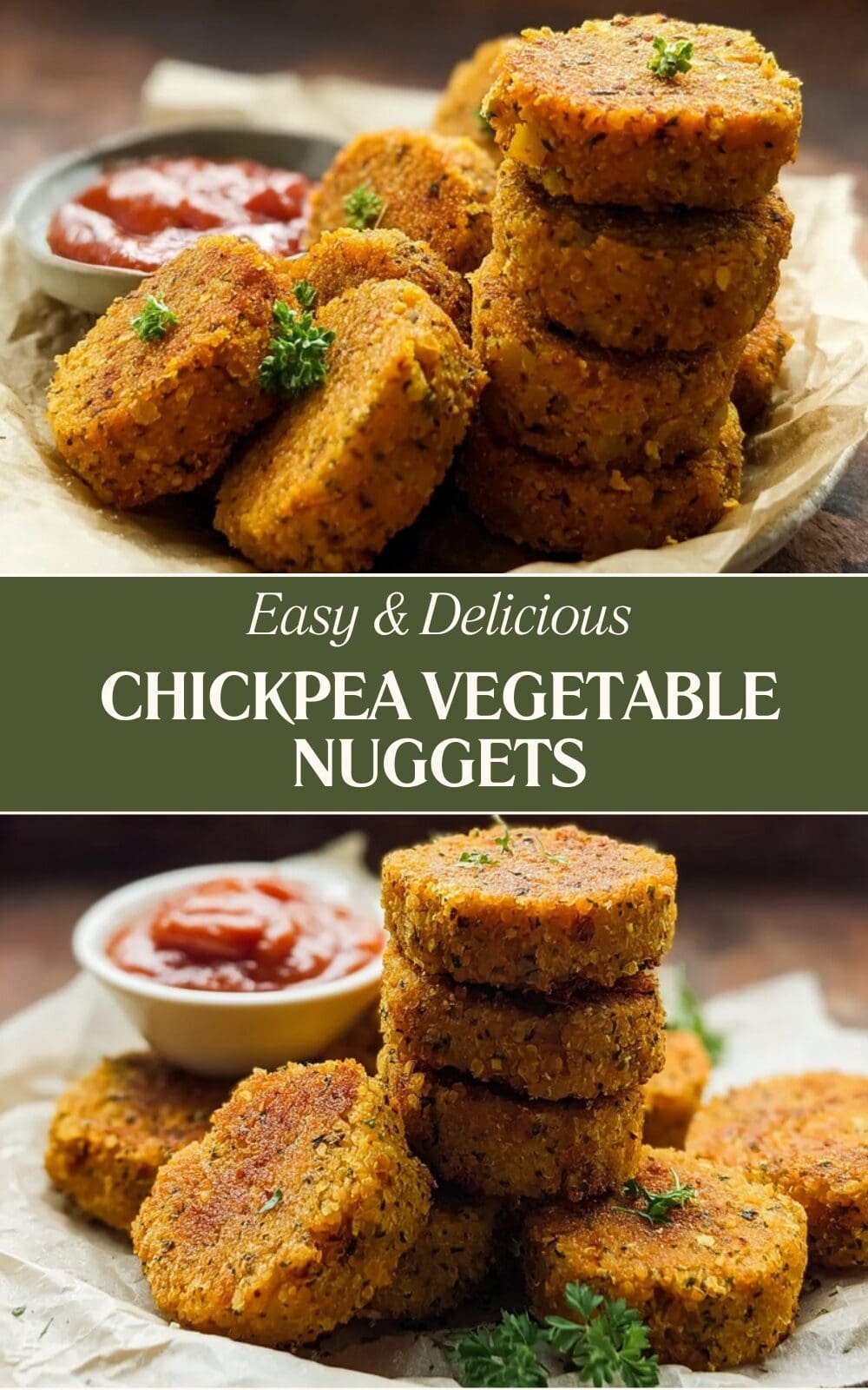 Chickpea Vegetable Nuggets