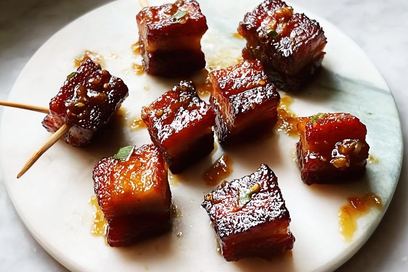 Chilli Marmalade Glazed Pork Belly Squares