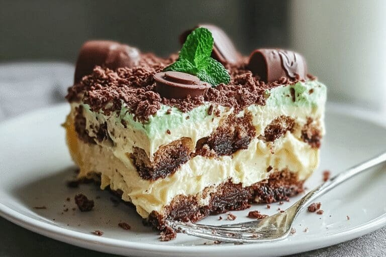 Choc Mint Crackle Cheesecake Lasagne 5.Png