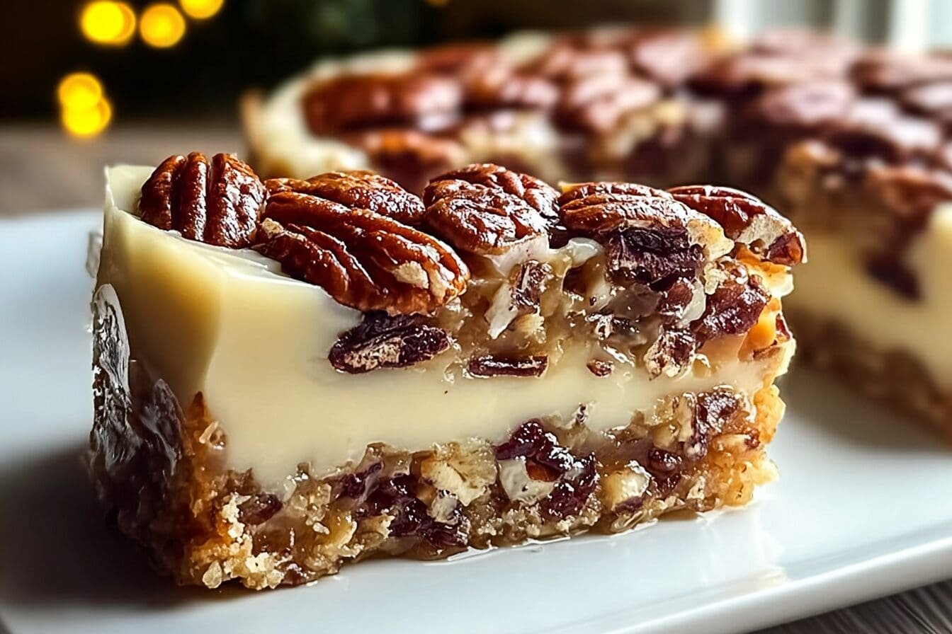 Christmas Gooey Butter Pecan Cake