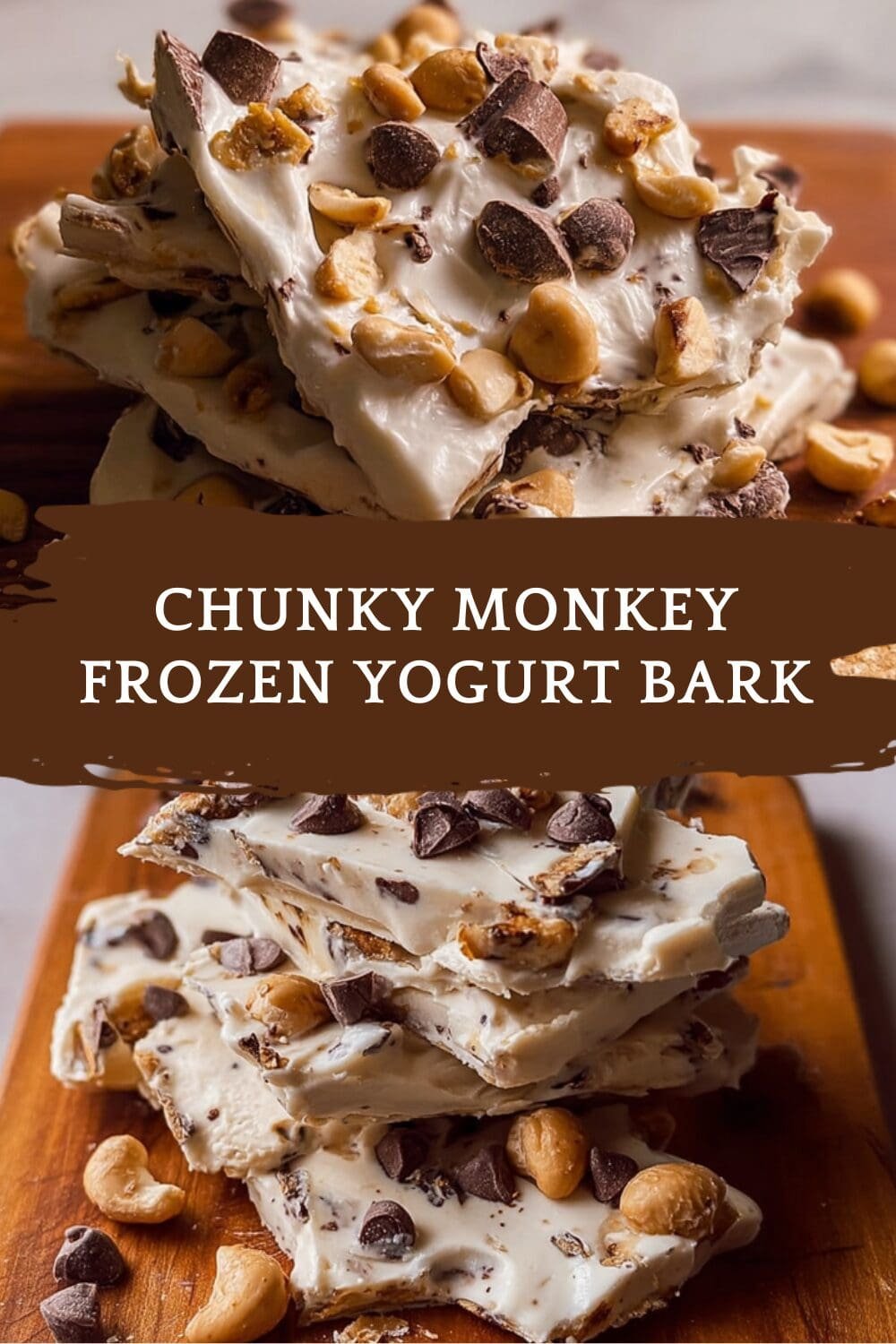 Chunky Monkey Frozen Yogurt Bark