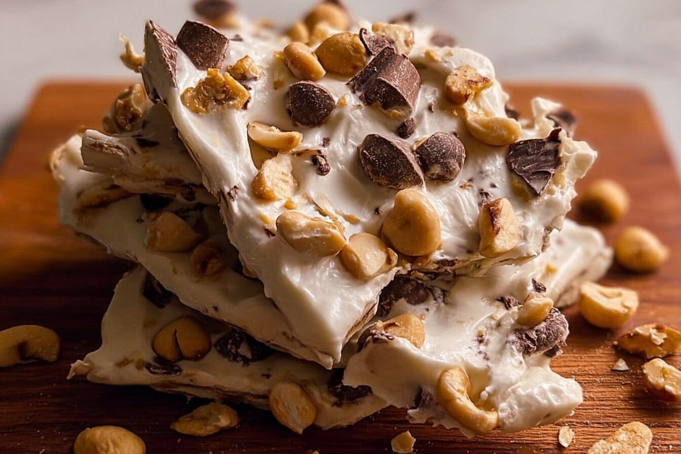 Chunky Monkey Frozen Yogurt Bark