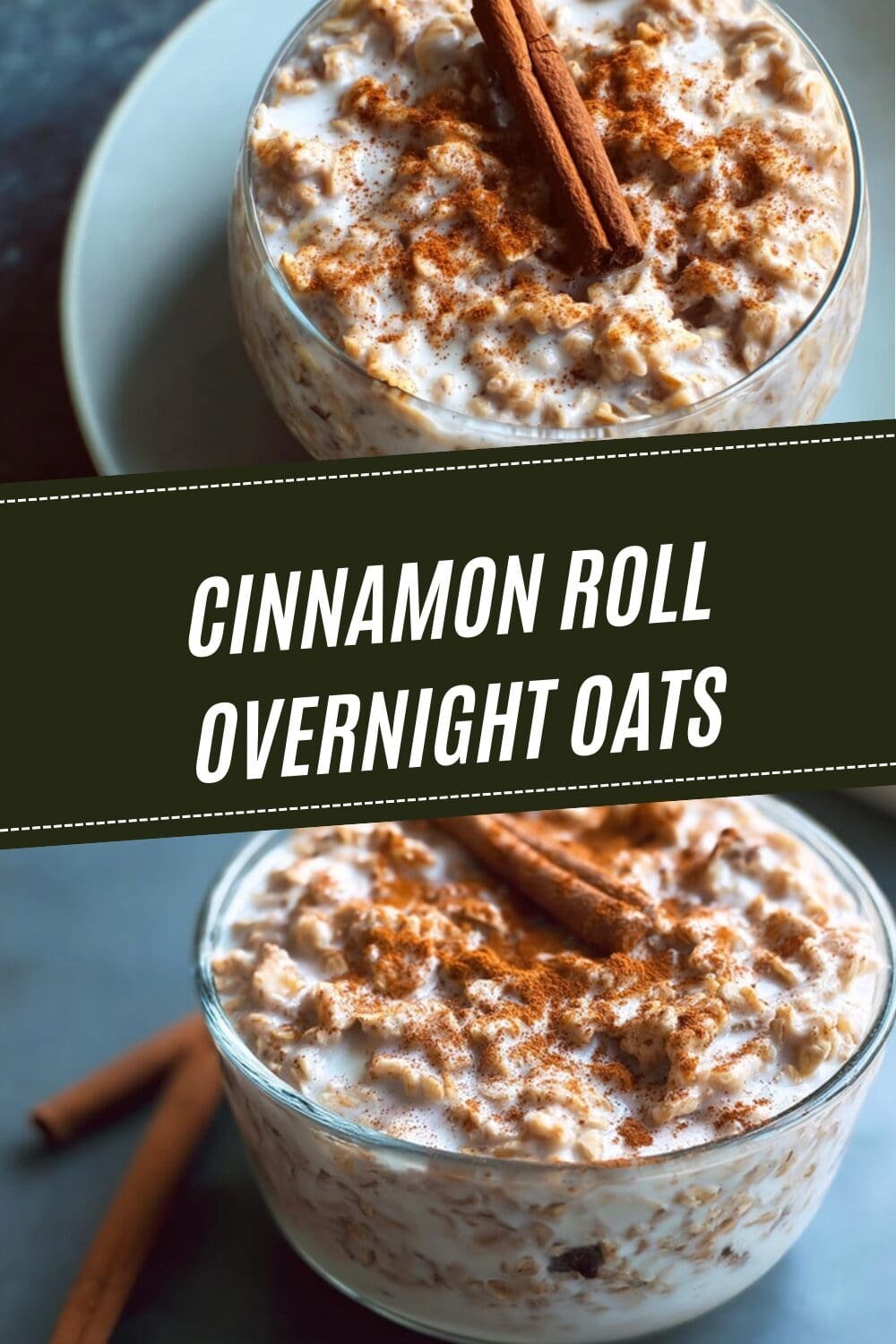 Cinnamon Roll Overnight Oats