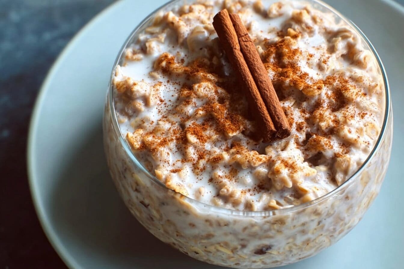 Cinnamon Roll Overnight Oats