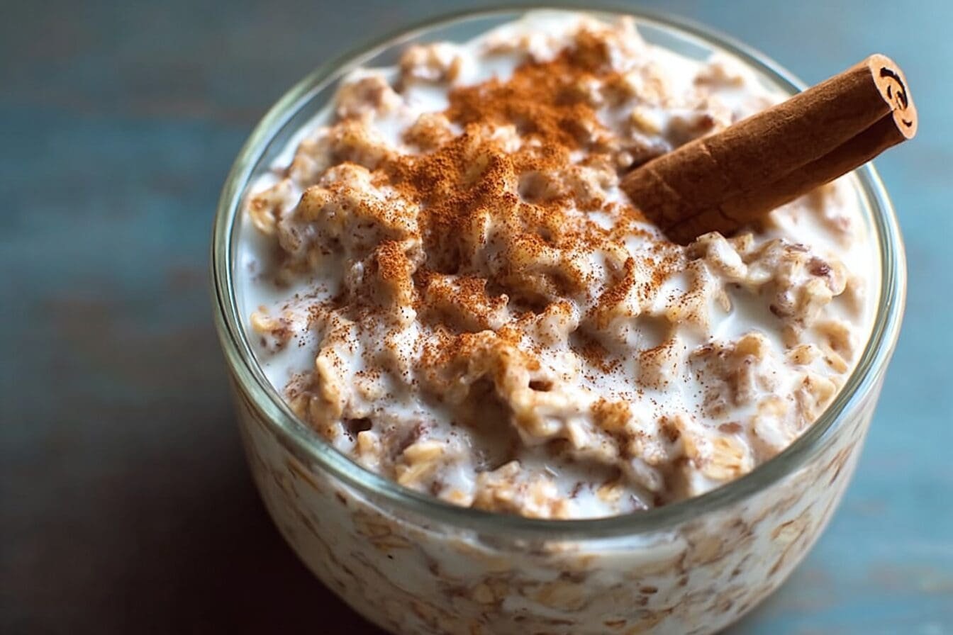 Cinnamon Roll Overnight Oatmeal Recipe For A Warm And Sweet Breakfast 6 Cinnamon Roll Overnight Oats