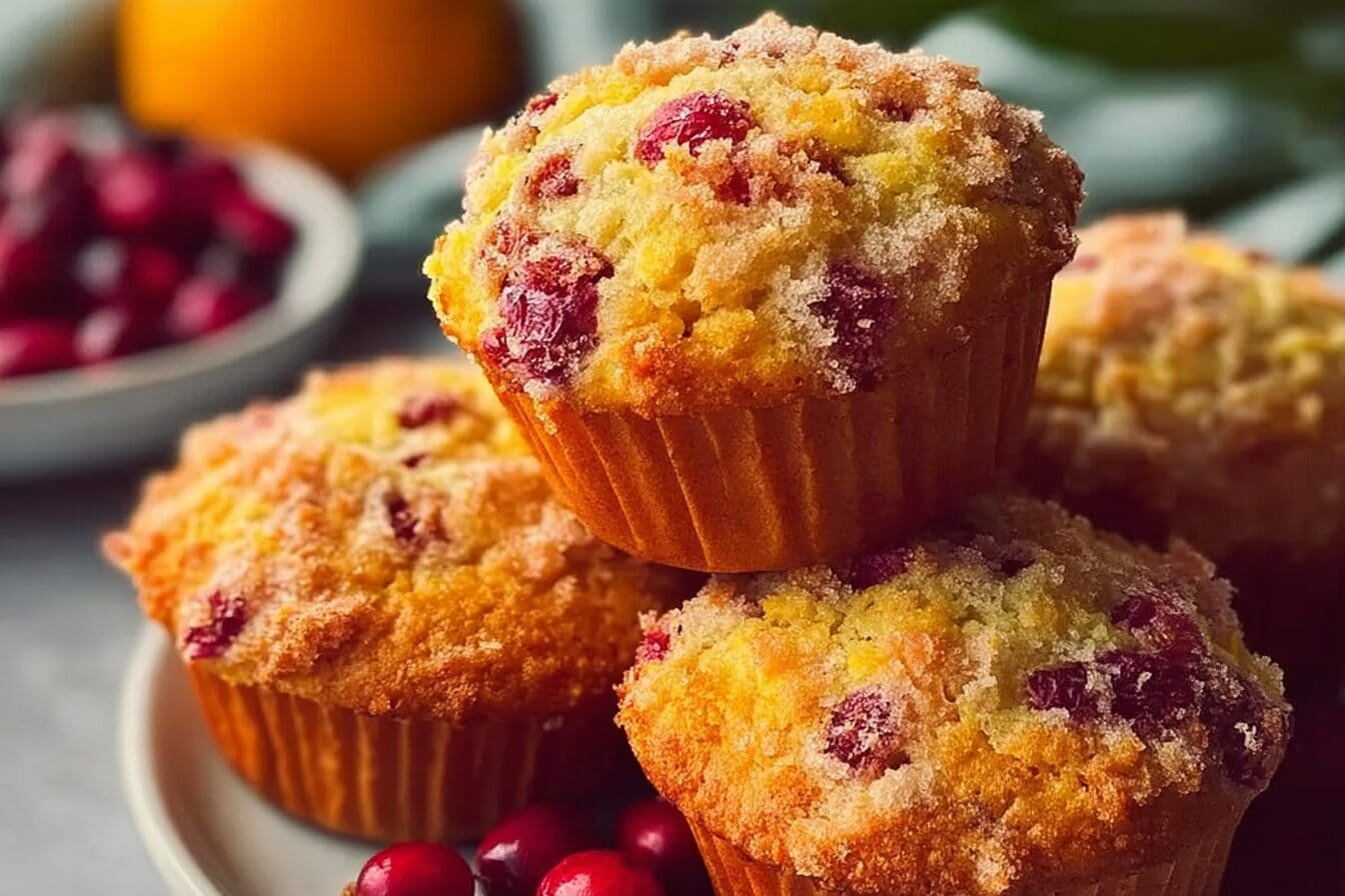 Citrus Orange Cranberry Muffins