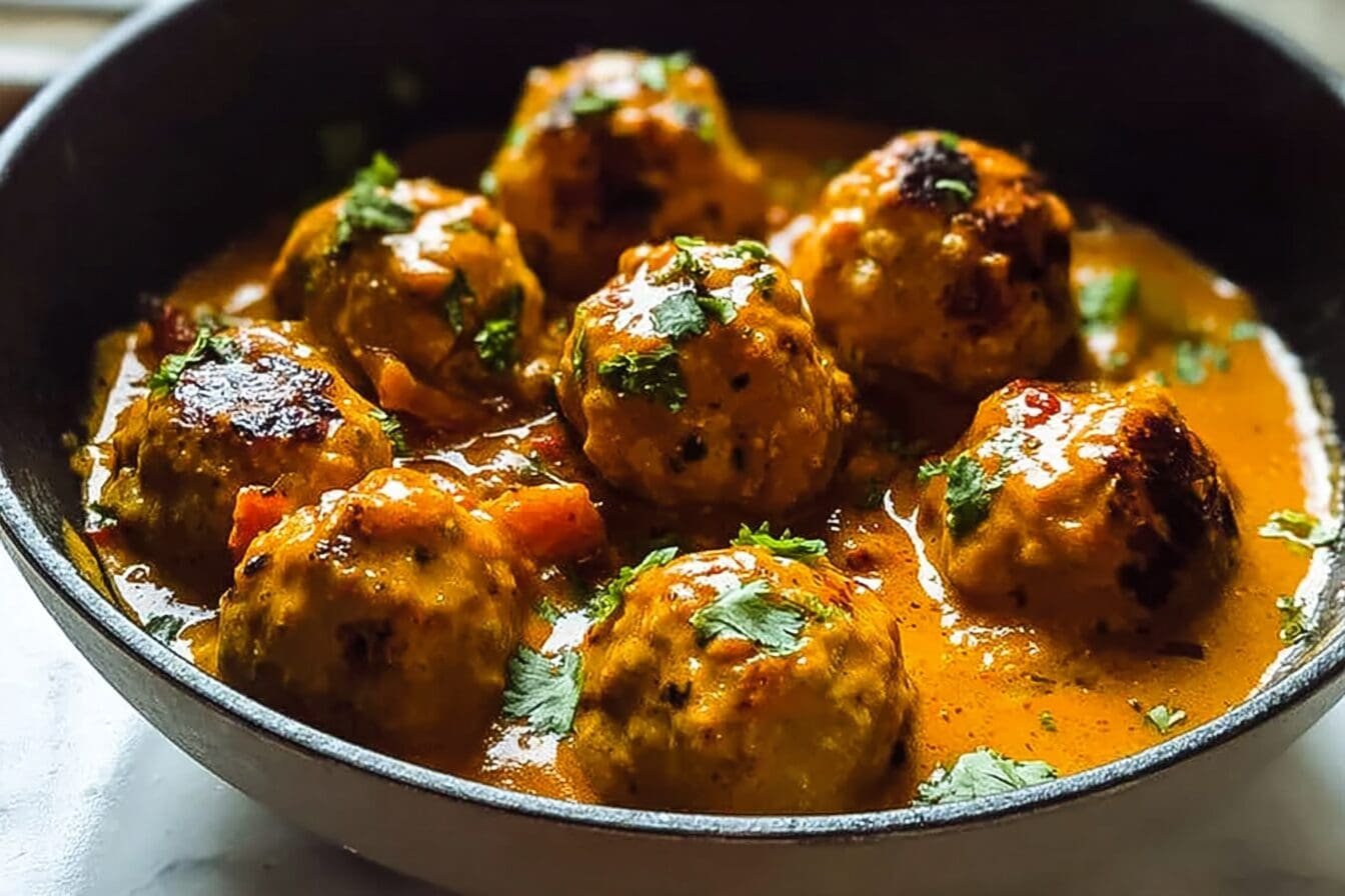 Coconut Curry Chicken Meatballs