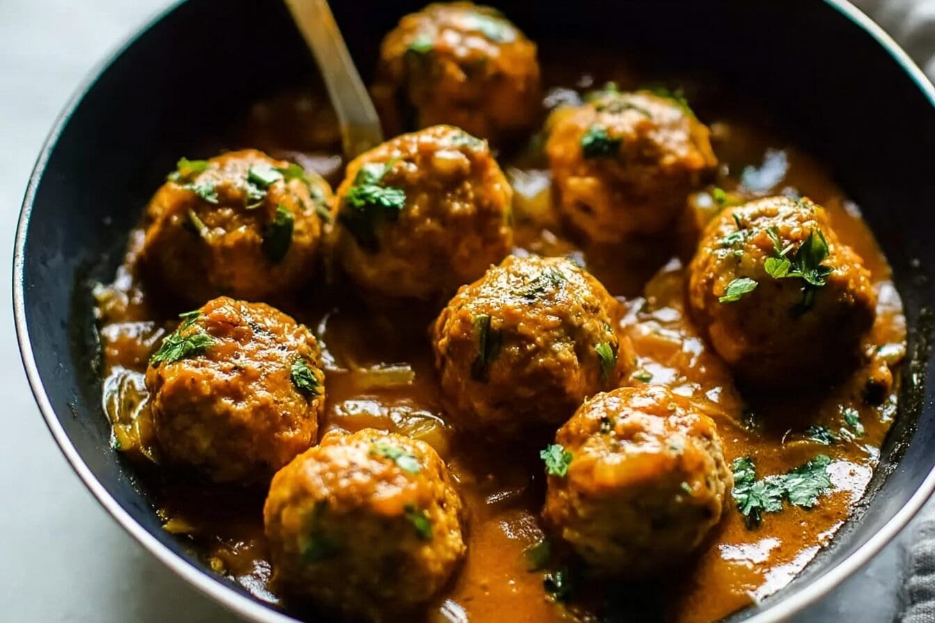 Coconut Curry Chicken Meatballs