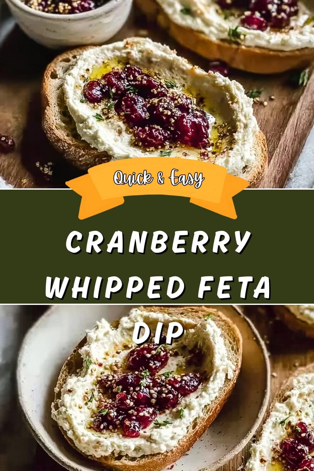 Cranberry Whipped Feta Dip