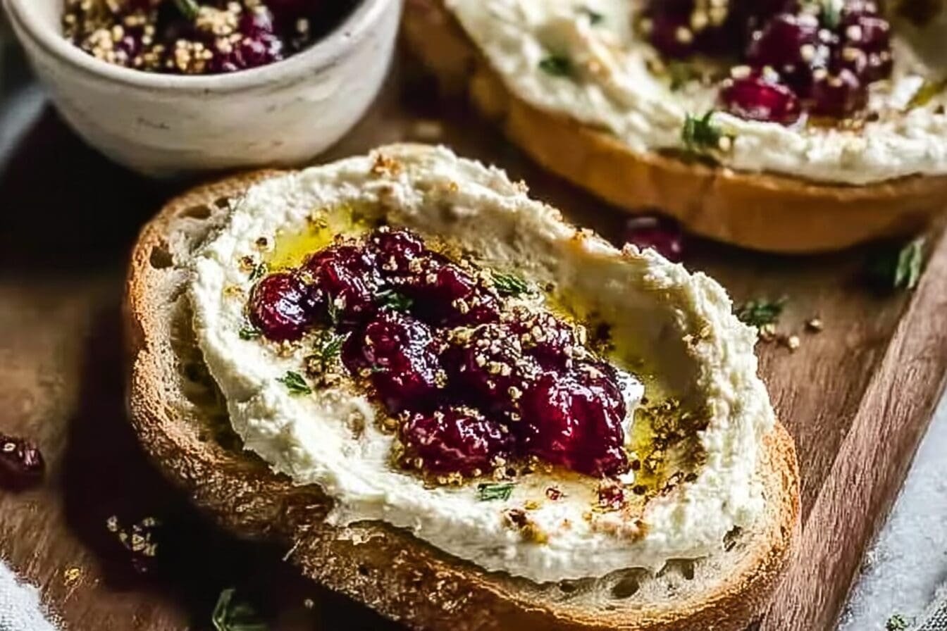 Cranberry Whipped Feta Dip