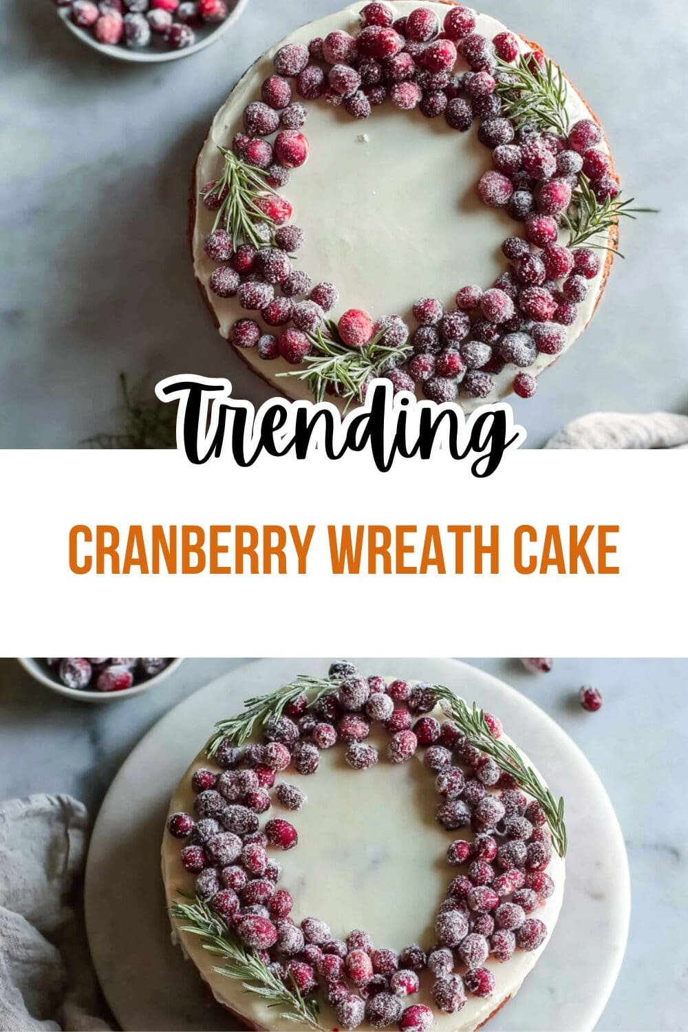 Cranberry Wreath Cake