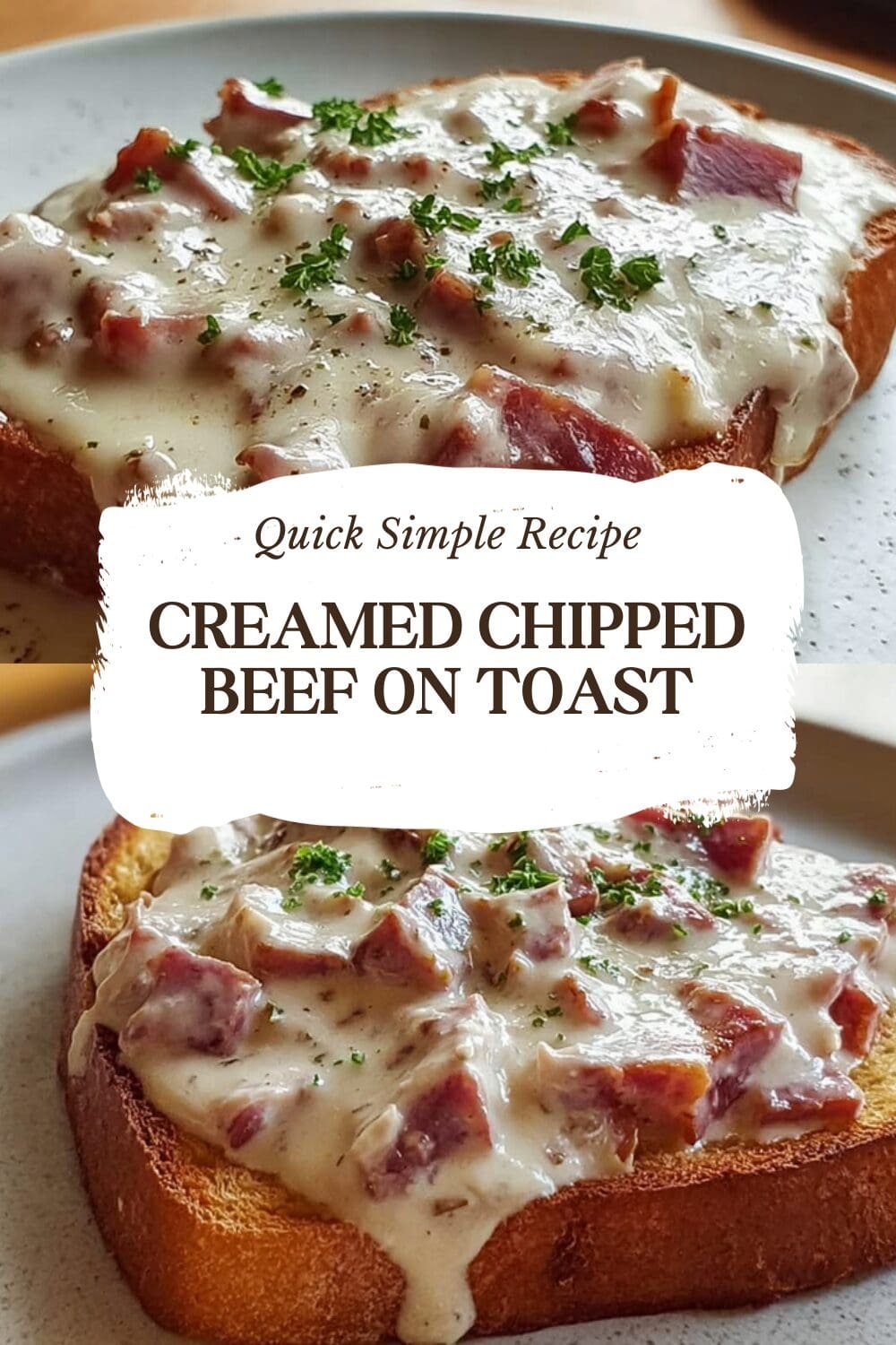 Creamed Chipped Beef On Toast