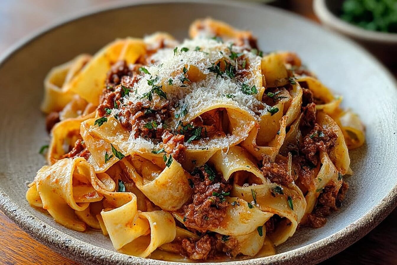 Creamy Calabrian Chili Pappardelle