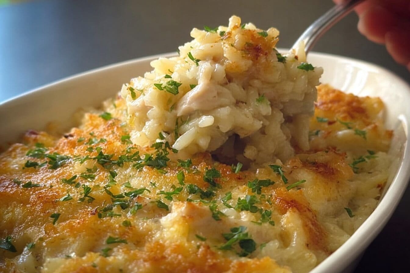 Chicken And Rice Casserole Recipe For Easy Family Dinner 6 Creamy Chicken And Rice Casserole