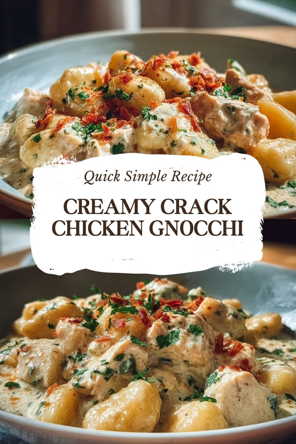 Creamy Crack Chicken Gnocchi