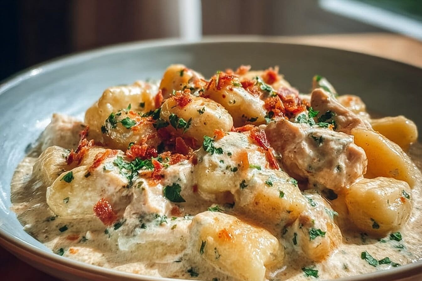 Creamy Crack Chicken Gnocchi