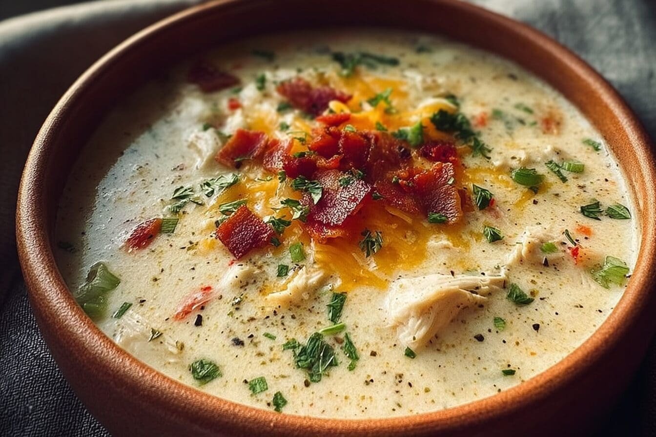 Creamy Crack Chicken Soup