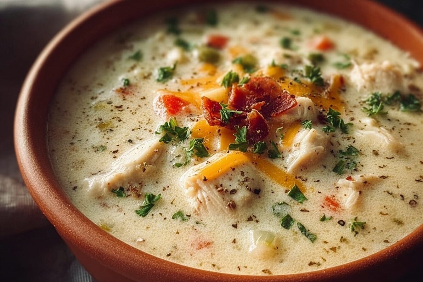 Creamy Crack Chicken Soup