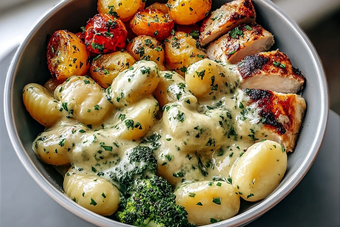 Creamy Herb Gnocchi Bowl