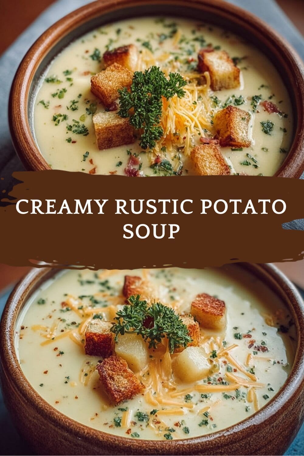 Rustic Baked Potato Soup Recipe Inspired By Classic Favorites 7 Creamy Rustic Potato Soup