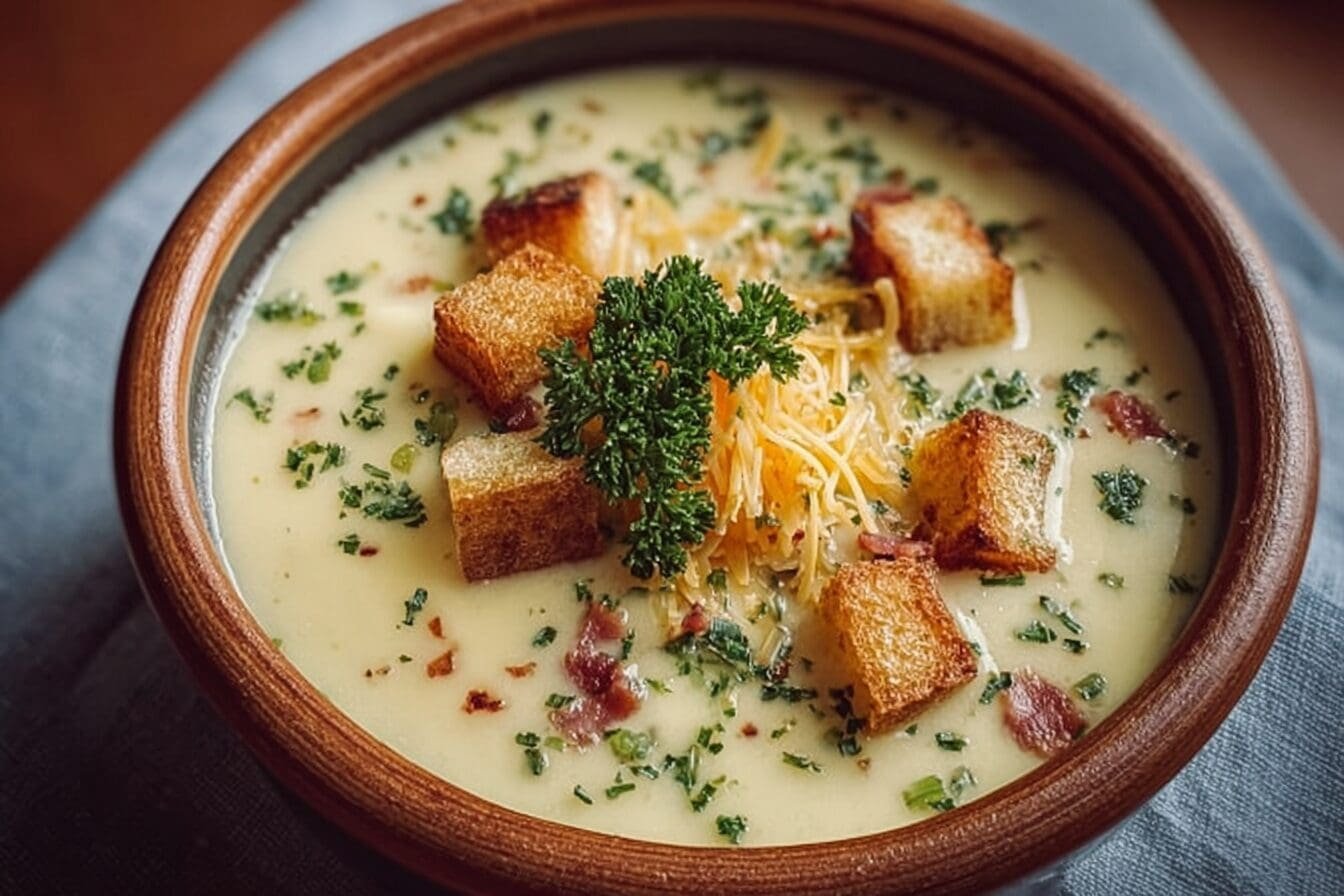 Rustic Baked Potato Soup Recipe Inspired By Classic Favorites 6 Creamy Rustic Potato Soup