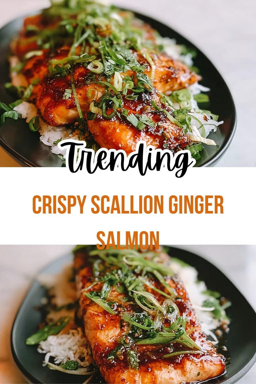 Crispy Scallion Ginger Salmon
