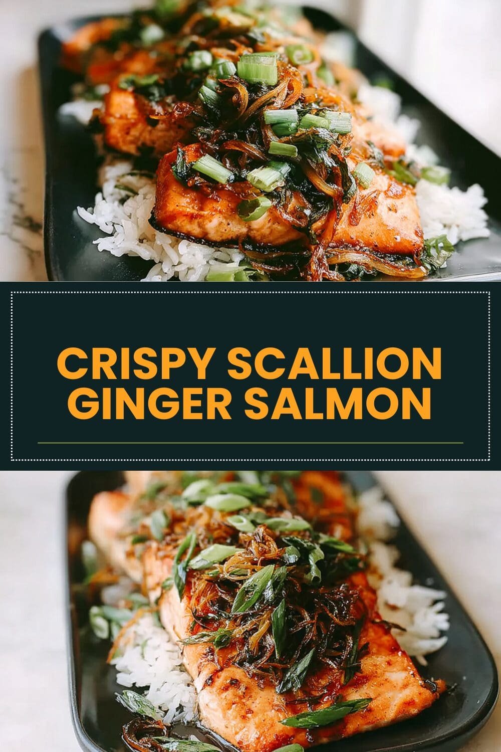 Crispy Scallion Ginger Salmon