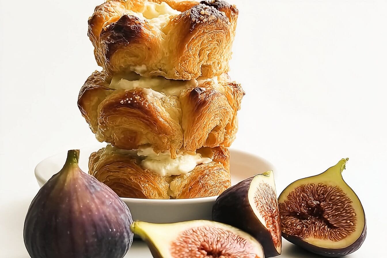 Croissant Fig Ricotta Bread Pudding
