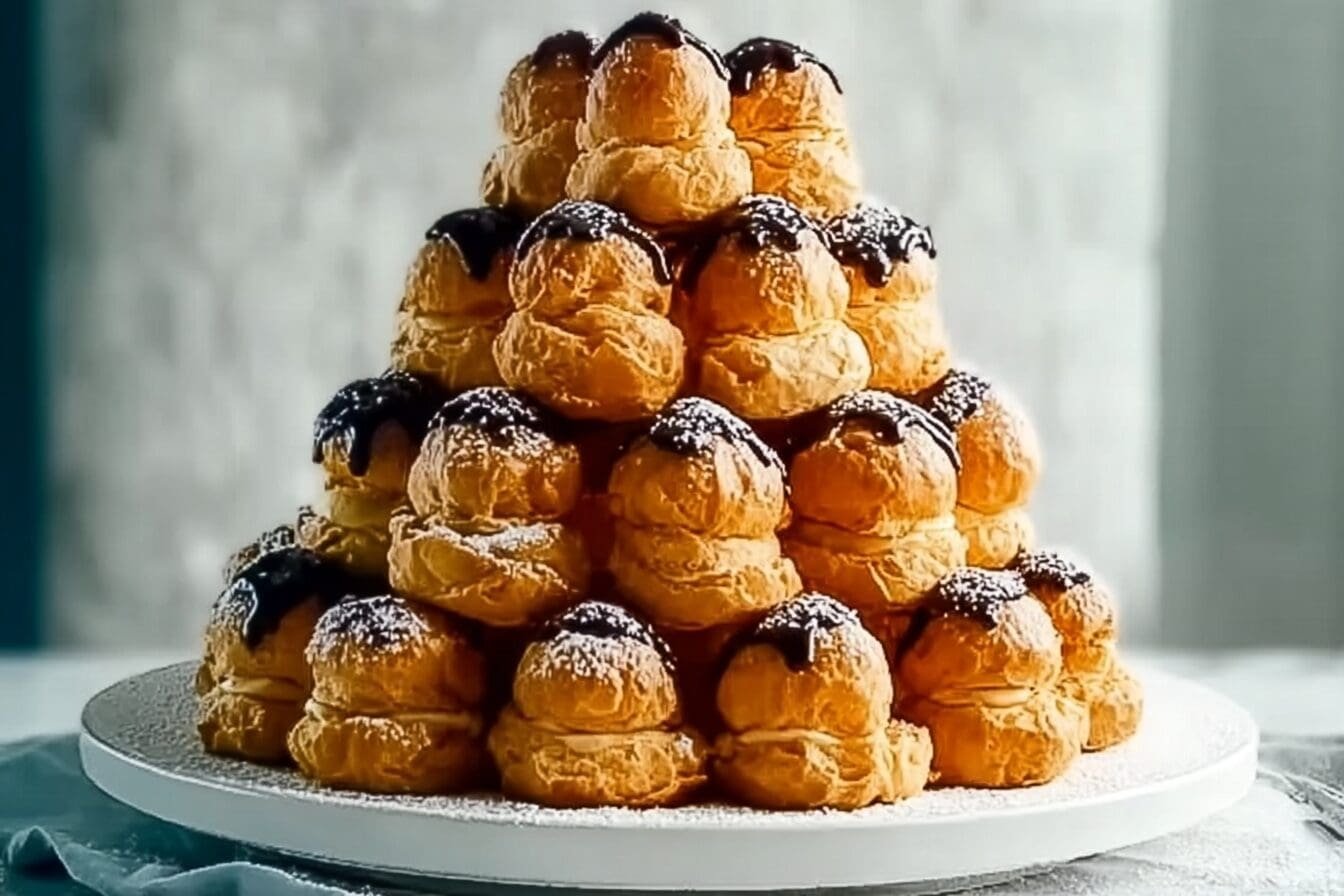 Croquembouche Profiterole Tower