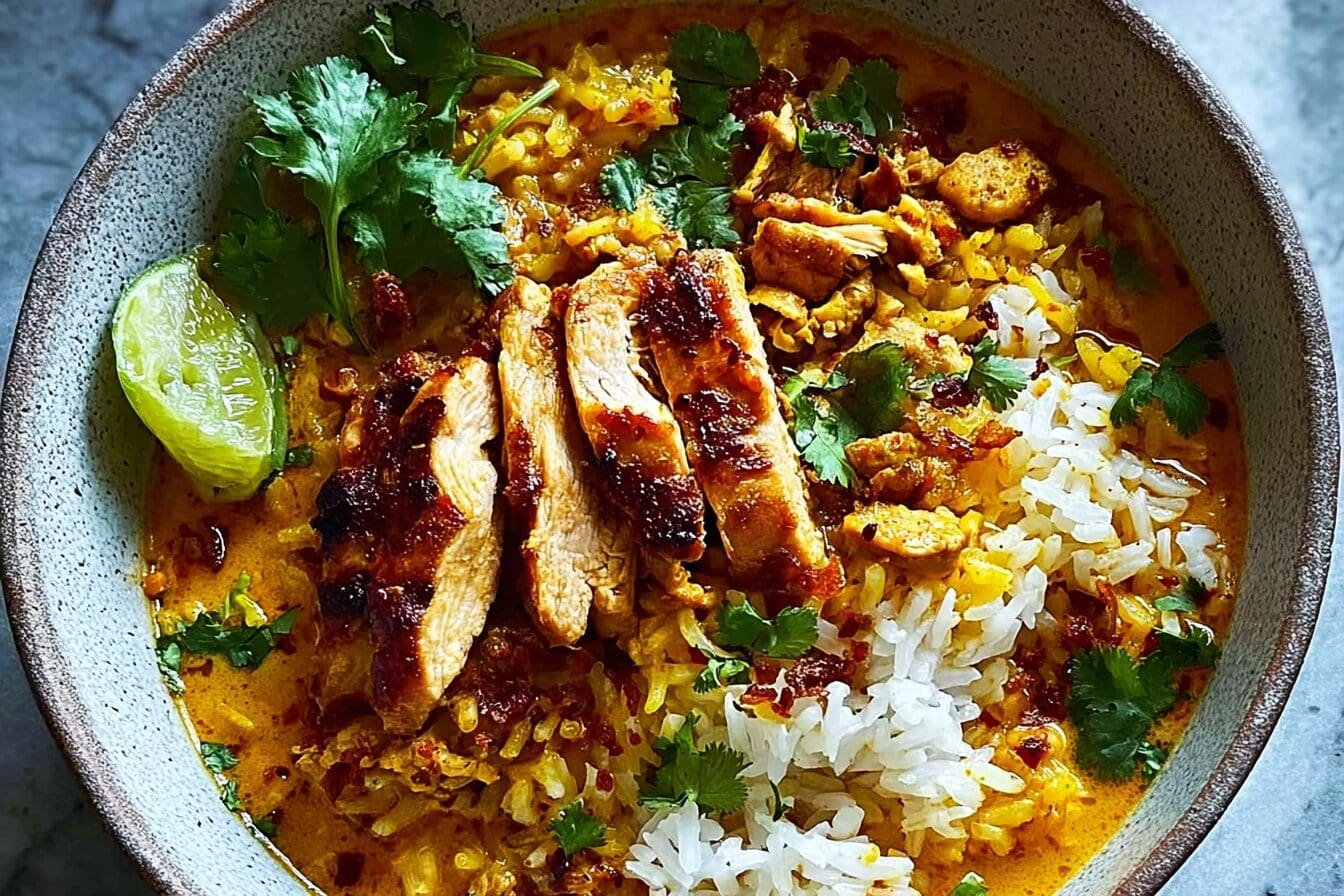 Curried Coconut Chicken Rice