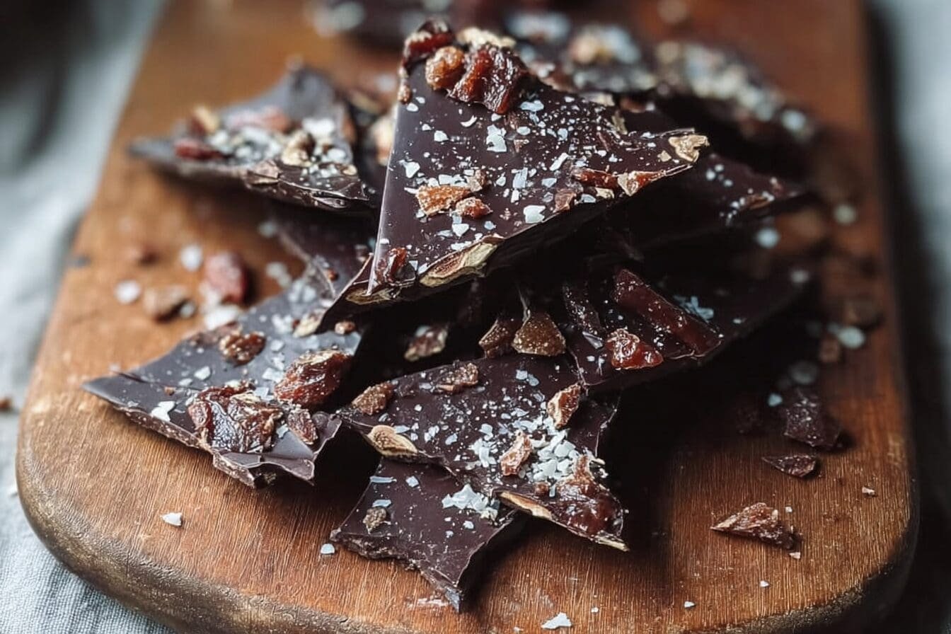 Dark Chocolate Date Bark